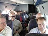 bobd2h > Inside  the puddle jumper aircraft.